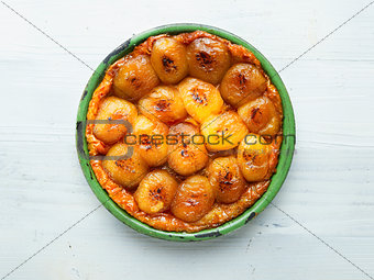 rustic golden french apple tarte tatin