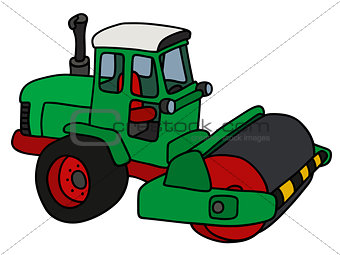 The green road roller