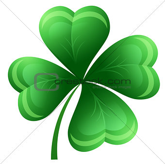 Isolated clover leaf