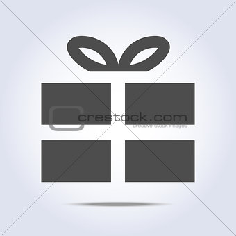 Vector icon of present box
