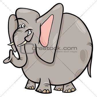 elephant cartoon wild animal character