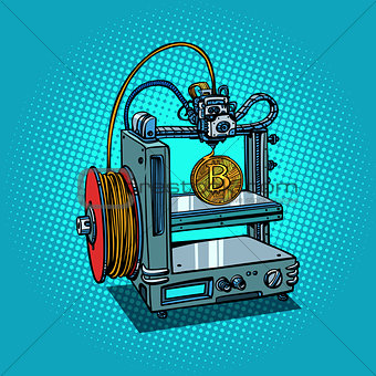 3D printer manufacturing bitcoin cryptocurrency