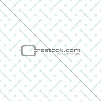 Tile vector pattern with blue print on white background