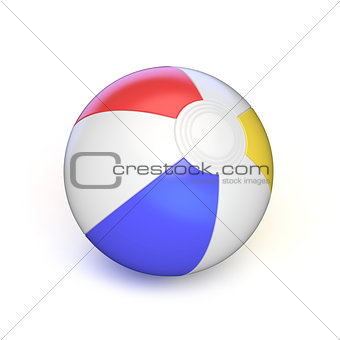 Beach ball. 3D