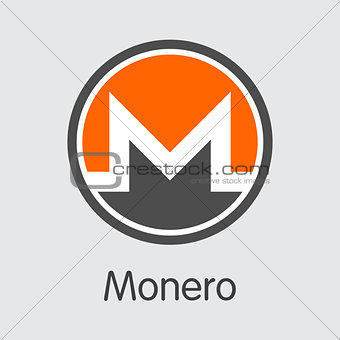 Monero - Cryptocurrency Logo.