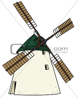 The old strone windmill