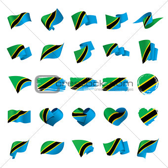 Tanzania flag, vector illustration