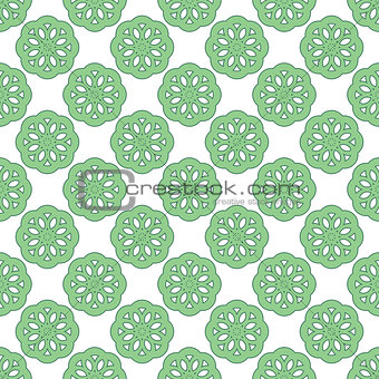 Seamless abstract vintage light green pattern