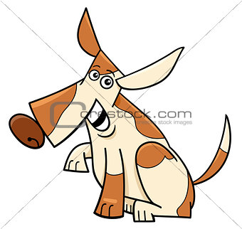 funny spotted dog cartoon comic character