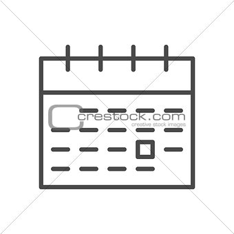 Calendar Line Icon