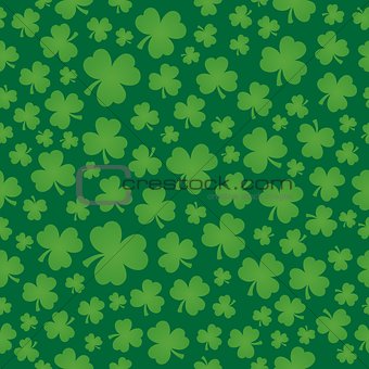 Three leaf clover seamless background 6