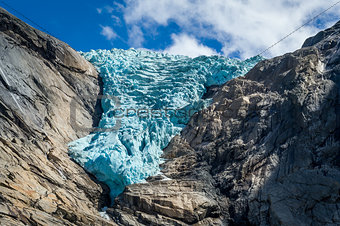 Briksdalsbreen glacier close view