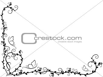 Pattern with ornate floral elements