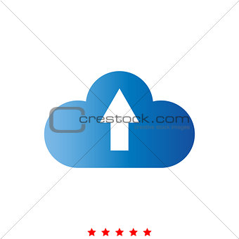 Cloud service it is icon .