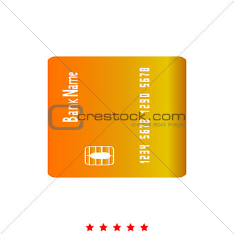 Inserting credit card it is icon .