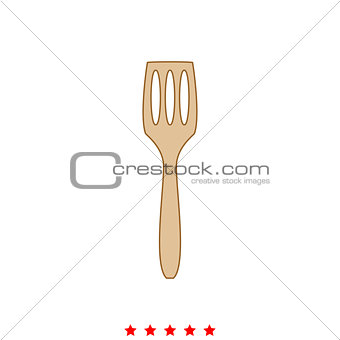 Kitchen spatula it is icon .