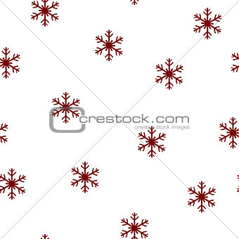 Holiday seamless pattern. Merry Christmas and Happy New Year background with snowflakes.