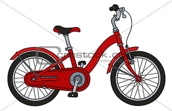 The old red bicycle