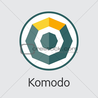 Komodo Cryptocurrency - Vector Colored Logo.