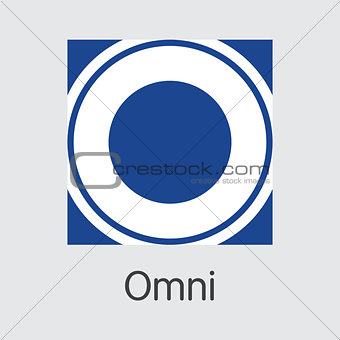 Omni Cryptocurrency - Vector Colored Logo.