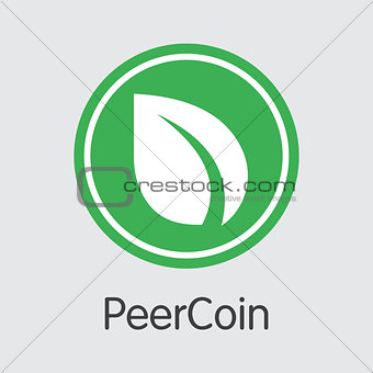 Peercoin - Cryptocurrency Colored Logo.
