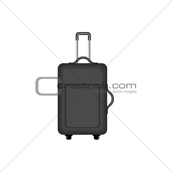 Travel suitcase in black design