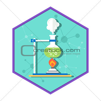 Chemical laboratory tube burn