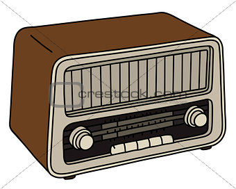 The retro lamp radio