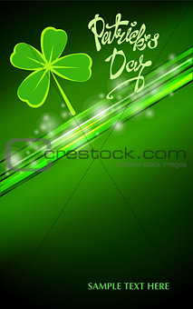 background for Patrick s day poster