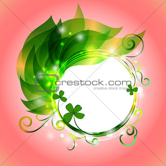 background for Patrick s day poster