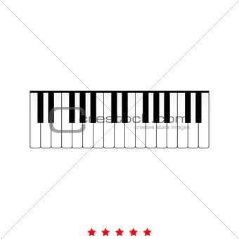 Piano keys it is icon .
