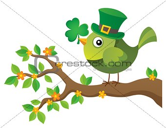 St Patricks Day theme with bird image 2