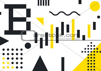 Illustrative typography horizontal banner for Blockchain