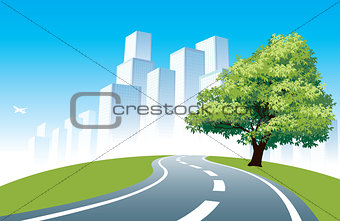 Roadside tree