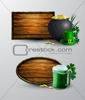 St. Patrick s Day symbol board
