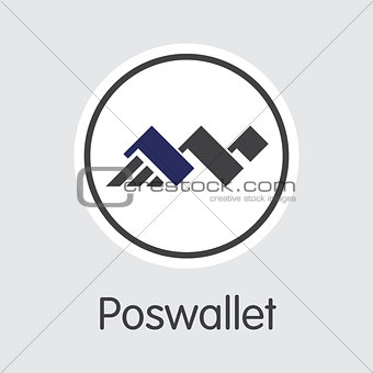 Poswallet - Crypto Currency Coin Symbol.