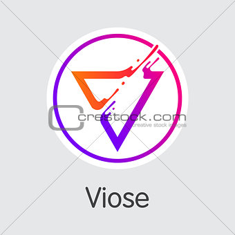 Voise Cryptographic Currency Coin. Vector Element of VOISE.
