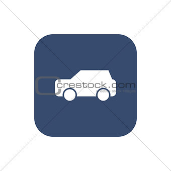 Car icon vector on background.