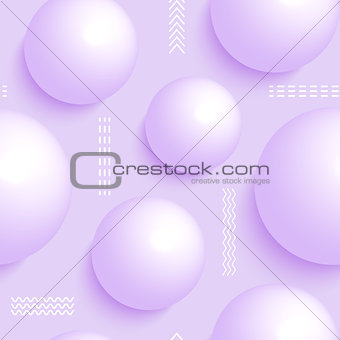 pattern with 3 d balls