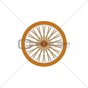 Wooden bicycle wheel