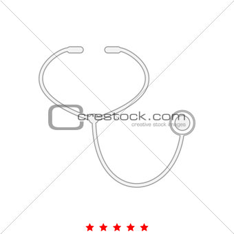 Stethoscope it is icon .
