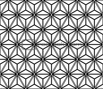 Seamless triangles and diamonds pattern. Geometric texture. 