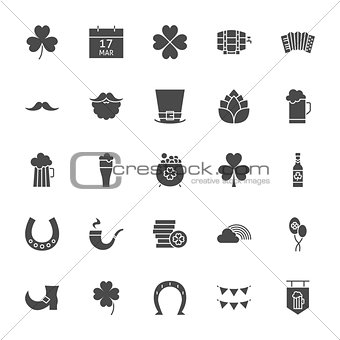 Saint Patrick Solid Web Icons