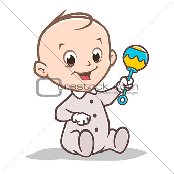 Cartoon Baby Rattler