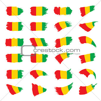 guinea flag, vector illustration