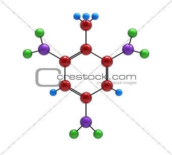 Molecule of trinitrotoluene