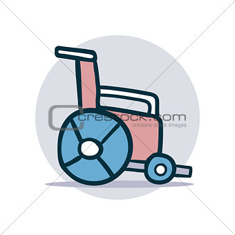 wheelchair icon cartoon