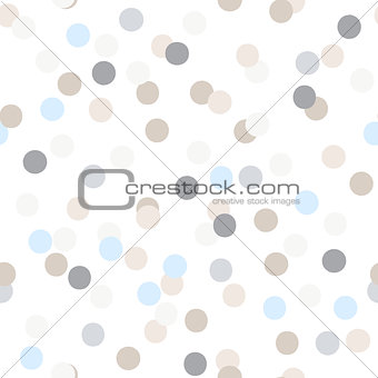 Seamless vector pattern of colorful party confetti