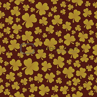 Three leaf clover seamless background 7