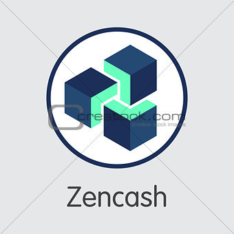 Zencash Crypto Currency - Vector Element.